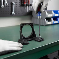 Synchronous Motor Bracket Horizontal Motor Mounting Bracket Rigid Metal for Makers, Equipment Setups, Repair Work