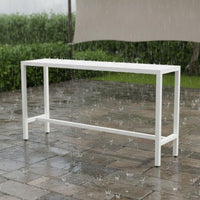 Waterproof Outdoor Bar Table and Chair Set Weather Resistant Patio Bar Table and Chairs Anti-Corrosion Sun-Proof for Courtyard, Garden