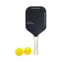 Shock-Absorbing Carbon Fiber Pickleball Paddle Cushioned Pickleball Paddle with Honeycomb Core Comfortable Racquet Responsive for Training