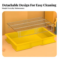 perforated surfaceded Dog Potty Tray with spray barrier leak-resistant for Indoor, Home, Large Dogs