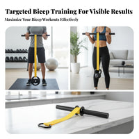 Handheld Wrist and Forearm Roller Weight Loading Sturdy Nylon Strap Wrist Strength Bar Forearm Training Bar Metal Loop