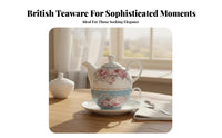 Tea for Single Set Gift Box Included Personal Tea Set Elegant Design for Office