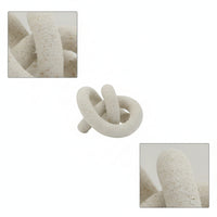 Sculpture with Interlocking Loop Artistic Tabletop Statue Elegant for Desk