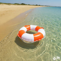 Thickened Child Swim Float with Rope Water Toy Retro Design for Outdoor