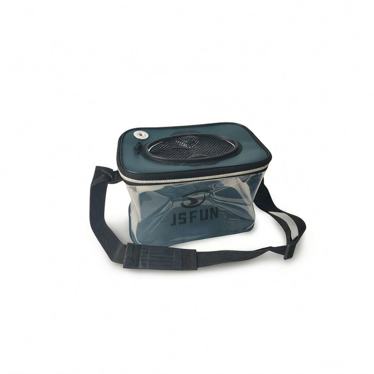 Transparent Catch Carrier Collapsible Live Catch Container Adjustable Fishing Container with Shoulder Strap Breathable for Anglers