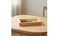 Wooden Abacus with Colored Beads Educational One Row Counting Frame Wooden Abacus Early Learning Math Toy Colorful for Children