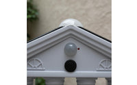Wireless Installation Solar Motion Sensor Wall Light No Wiring Required Solar Wall Light Energy Saving Waterproof Garden Sconce Weather-Resistant for Courtyard, Patio, Front Door, Fence