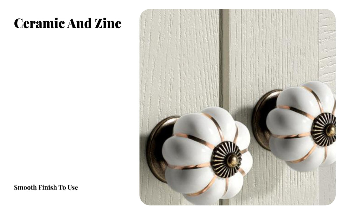 Ceramic Pumpkin Knob Colorful Options Single Hole Drawer Handle Easy to Install Single Hole Furniture Knob for Kids, Children's Room, Dresser