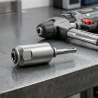 Heavy-Duty Electric Hammer Conversion Head Heat-Treated Hammer Adapter with Fast-Swap Interface Secure Accurate for DIYers, Workshop