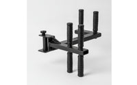 Rubberized Rack Decline Attachment Heavy-Duty Power Rack Decline Bar Matte Black Gym Equipment Textured for Lifters, Athletes, Strength Training