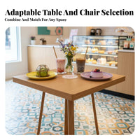 Nordic Design Upholstered Loveseat and Table Set Minimalist Design Cafe Furniture High-Density Cushion Thick Cushions for Restaurant Owners, Homeowners, Families, C Pale Ee Shop, Lounge Area, Living Room