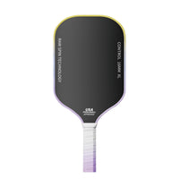 Control Pickleball Paddle with Raw Rotation Technology Long Handle Pickleball Paddle with 16mm Core Slim Grip Racket Textured for Beginners, Tournaments, Practice