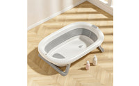 Freestanding Foldable Baby Bathtub Space-Saving Baby Bathtub with Legs Compact Easy to Fold for Toddlers