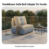 Foldable Design Single Fold-extendable Lounger two-in-oneUse Pull-extendable Armchair Bed Space-Saving transformable Seating Multi-Functional for Guesthouse Owners, Apartment Dwellers, Study Room, Small areas, Bedroom, Dormitory