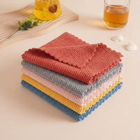 Jacquard Cleaning Cloths Kitchen Towel, 30cm x 30cm Microfibre Towel, Absorbent Microfibre for Dishwashing, Countertop and General Cleaning