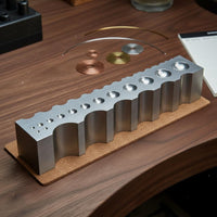 Multi-Size Holes Band Forming Block Polished Polished Surface Curved Channel Steel Block Hemispherical Channel Mold for Goldsmiths, Jewelers, Goldsmith Shop, Jewelry Workshop