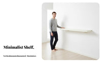 Space Saving Levitateing Wall Shelf Multi-Functional Display Ledge Easy Installation Home Furnishing Minimalist Design for Decor Enthusiasts, Collectors, Study Room, Bedroom, Hallway, Kitchen