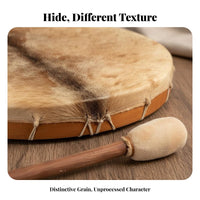 Shamanic Drum Spiritual Tool Round Shamanic Drum Artisanal Percussion Instrument for Musicians, Hobbyists, Meditation