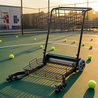 Tennis Ball Pickup Cart High-Capacity Tennis Ball Retriever Heavy-Duty Basket for Coaches, Schools, Coaching
