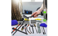 17 Pieces Car Cleaning Brush Kit Versatile Car Detailing Kit with Wheel Brush