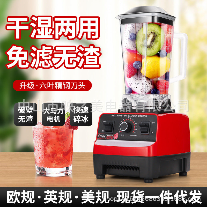 Multifunctional Home Blender with Meat Grinder, Ice Crusher, Baby Food Maker, Smoothie Maker, and Juicer (EU Plug)