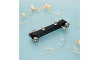 Aluminum Alloy Nut and Saddle Sanding Jig Knurled Knobs Adjustable Guitar Sanding Jig Stainless Steel Guitar Nut Sander End Rollers for Home Workshop