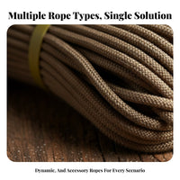 High Tensile Strength Nylon Climbing Rope Wear-Resistant Rappelling Escape Rope Long-Lasting for Climbers, Hikers, Mountaineering, Caving