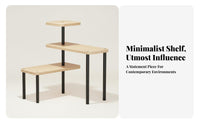 Adjustable Corner shelf unit Sturdy Construction Expandable bookshelf for Students