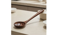 Wooden Skimmer Spoon Long Handle Wooden Colander Ladle Colander Spoon Polished for Home Cooks, Hot Pot, Restaurant