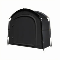 Cycle Storage Tent Zippered Door Foldable Cycle Tent Frame-Supported Portable Bike Shelter