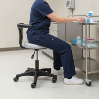 Medical Dental Doctor Assistant Stool with Adjustable Swivel Seat for Hospital Clinic