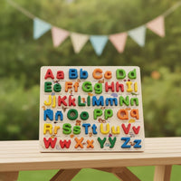 Educational Puzzle Activity 3-Dimensional Puzzle Wooden Puzzle Colorful Matching Toy Rounded for Toddlers, Preschoolers, Playroom, Homeschool, Classroom