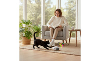 Self-Moving Interactive Cat Toy Obstacle-Avoidance Cat Toy with Wand Automatic Electric for Cats, Kittens, Apartment