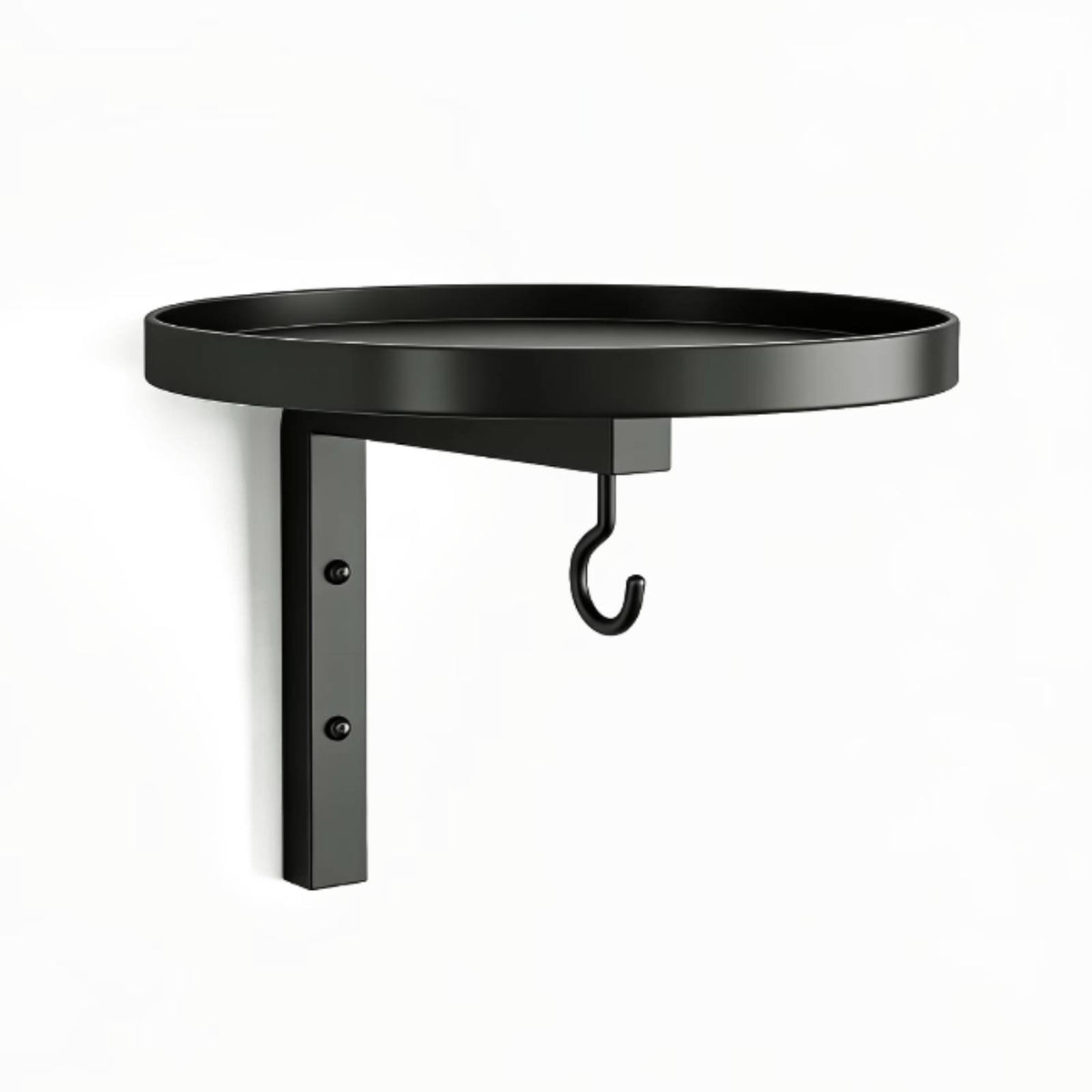 Outdoor Wall-Mounted Bird Bath Metal Bird Bath with Hanging Bracket Long-Lasting Hanging Bracket Compact for Patio