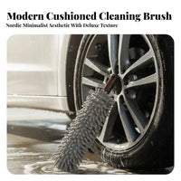 Tight Narrow Areas Chenille Wheel Brush Hanging Hole Microfiber Wheel Brush Scratch Safe