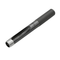 Leather Hole Punch Knurled Grip Tool Matte Black for Workshops, Hobbyists