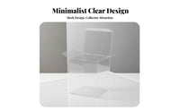 4 Inch Vinyl Figure Protector Sturdy PET Material 4 Inch Figure Protector Vinyl Figure Case Particles-Resistant Clear Plastic