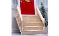 Wooden Dollhouse Staircase Stepped Design Dollhouse Stairs Smooth Finish Miniature Staircase