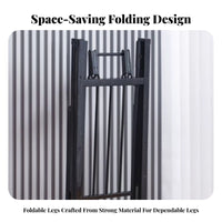 Foldable Design Folding Trestle Leg coil-assistedLoaded Mechanism Table Frame Space-Saving Desk base automaticLocking for Office Managers, Homeowners, DIY hobbyists, Conference Room, Study, Home, Workshop