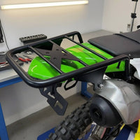 Motorcycle Rear Cargo Rack Stable Motorcycle Rear Luggage Rack Rust Resistant Luggage Carrier for Motorcyclists, Trail Riding, Commuting