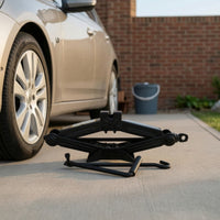 Labor-Saving Lift Heavy Duty Lift Hand Crank Long-Lasting Steel Construction Portable Car Lift Easy to Use for Roadside Emergency, Garage