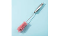 Silicone Bottle Brush Scratch Semi-Automatic Bottle Cleaner Easy to Clean Long Handle Cup Scrubber for Infants, Kitchen