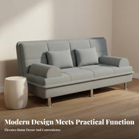 Foldable Design Folding Sofa Bed Space-Saving Convertible Sleeper Sofa Multi-Functional Double-Use Futon Couch Comfortable Cushioning for Apartment Dwellers, Students, Homeowners, Small Areas, Bedroom, Home Office