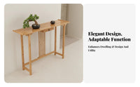 New Chinese & design Narrow Hallway Table Floor-Standing Narrow Altar Table extended Long Plant Stand Multifunctional Design for Homeowners, Apartment Dwellers, Interior Designers, Balcony, Entryway, Living Room, Hallway