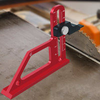 Anodized Woodworking Height Gauge Fine Graduations Table Saw Height Gauge Knurled Knob Shop Tool Triangular Base