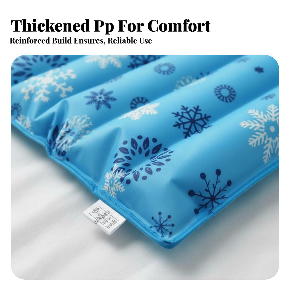 Non-Electric Water-Filled Cooling Mattress No Electricity Required Summer Water Mat Leak Proof Dormitory Cooling Mattress Puncture Resistant for Students, Elderly, Hot Sleepers, Dorm Room, Office, Sofa