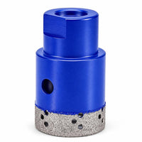Brazed Diamond Step Core Drill Bit Precision Diamond Step Drill Bit Chip-Chip-Less Hole Opener with M10 Thread Heavy-Duty for Installers