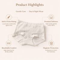 Underwear Women High Waist Knickers with Extended Gusset, Postpartum C Section Multipack, Breathable