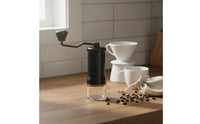 Manual Coffee Uniform Grind Consistency Hand Crank Coffee Mill Precision Grinding Portable Burr for Journeyers, Travel, Office, Outdoor