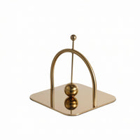 Decorative Tissue Weight Square Base Display Ornament Mirrored Stainless Steel Ornament